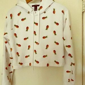 Forever 21 Long Sleeve Crop Sweat Shirt Size S